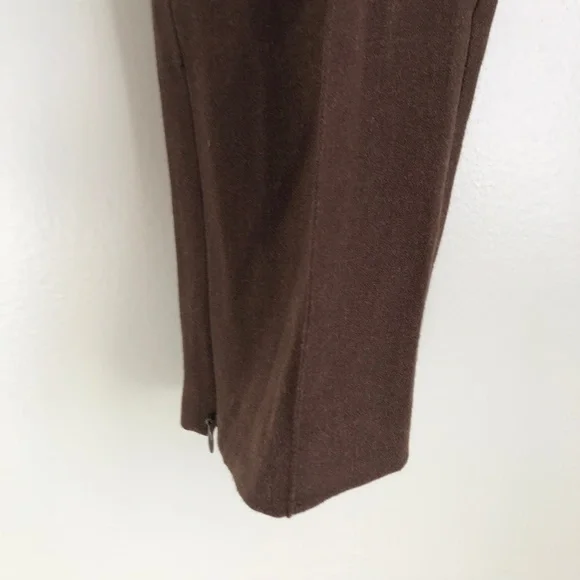 New Vertigo Paris Brown Career Ankle Pants - Picture 3 of 6
